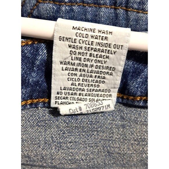 Y2K Mossimo Red Tab Low Rise Flare Jeans Stretch Size 11 Vintage - Picture 8 of 11